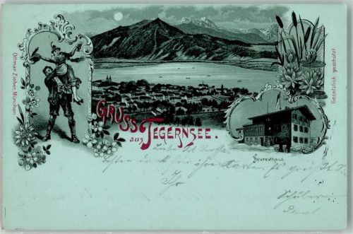 Tegernsee Tegernsee Bayr. Tracht Neureuthaus Verlag Ottmar Zieher-München