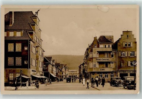 Ebingen Hotel Central Bahnhofstraße Oldtimer Fahrrad