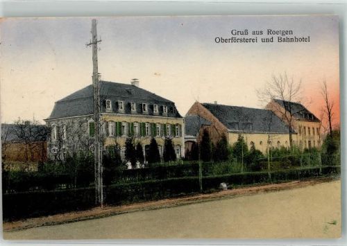 52159 W5106 Roetgen , Eifel - Oberförsterei u. Bahnhotel