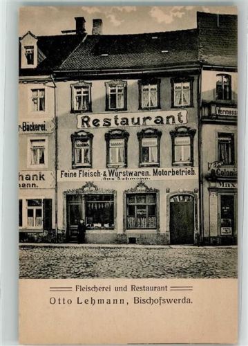 Bischofswerda Gasthaus-Fleischerei Lehmann