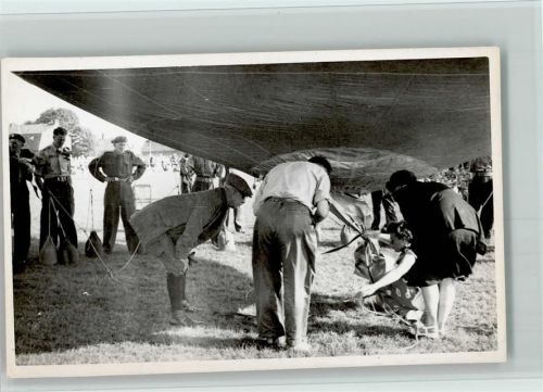 Privatfoto AK Ballonunterseite am Boden