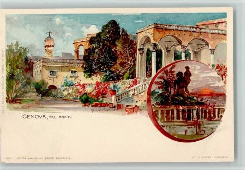 Genova Verlag Velten 201 - sehr gute Erhaltung AK Wielandt, M. Lithographie / Künstlerkarte