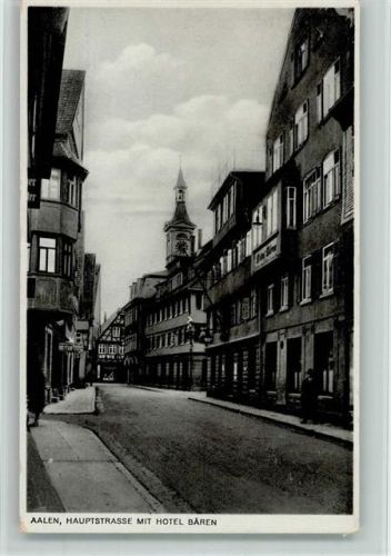 Aalen Hauptstrasse mit Hotel Bären