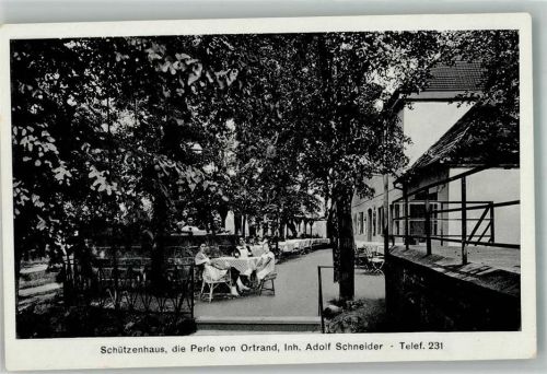 Ortrand Gasthaus Schützenhaus Terrasse