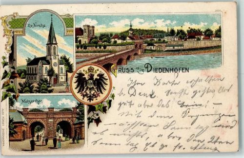 Thionville 1902 Ev. Kirche Metzgertor