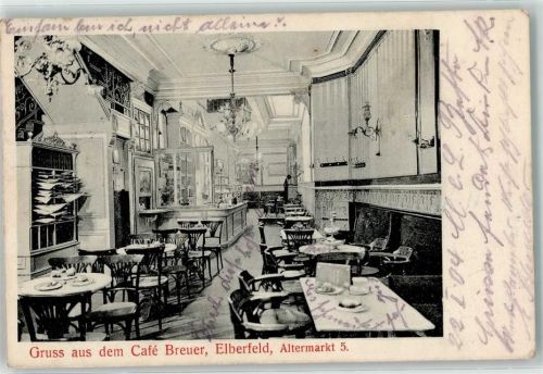 42103 W5600 Elberfeld 1904 - Gasthaus Cafe Breuer Altermarkt