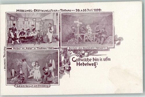 Todtnau 1899 Hebelweg-Eröffnugsfeier