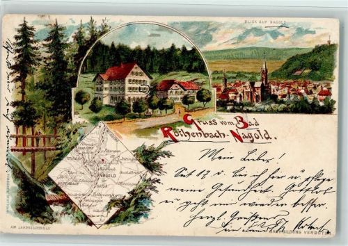 Nagold Gruss aus - Röthenbach - gute Erhaltung AK