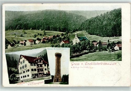Enzklösterle 1907 Kaiser Wilhelm Turm Gasthaus z. Krone
