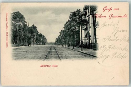 Grunewald 1898 Hubertus-Allee Kolonie
