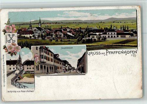 Pfaffenhoffen Hauptstraße Walkbrücke Schlüßel