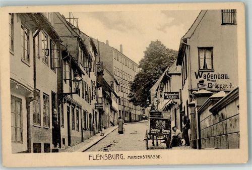 Flensburg Marienstraße Weinhandlung Wagenbau