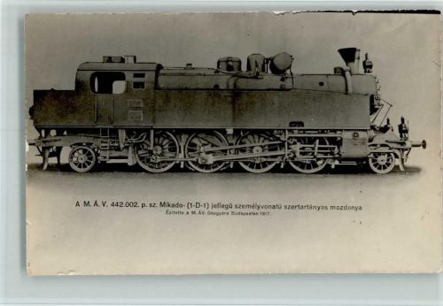 A M.A.V. 442.002 p.sz. Mikado - 1917 Gebaut in Budapest Dampflokomotive