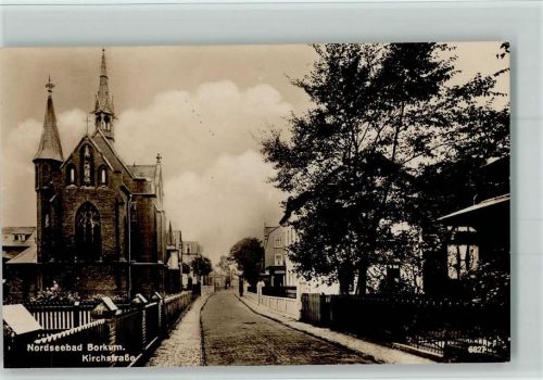 Borkum 1931 Kirchstrasse AK