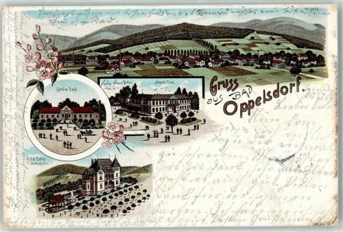 Bad Oppelsdorf 1901 Carola Bad Albert Bad Villa Clara Stahlquelle