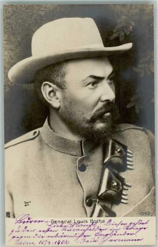 1902 Portrait von General Louis Botha späterer Premierminister von Südafrika Rotophot 7093