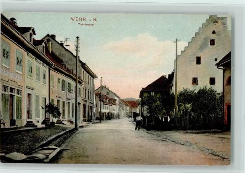 Wehr Talstrasse, Apotheke, gute Erhaltung AK