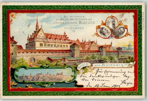 Nürnberg 1902 50 jähriges Jubiläum des Germanischen Museums Porträts