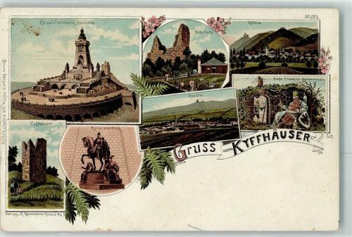 Kyffhäuser Kaiser Wilhelm Denkmal Rotenburg Kelbra Kyffhäuser Reiterstandbild Rossia Sage Friedrich Barbarossa