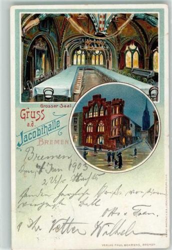 Bremen 1903 Gasthaus Jacobihalle