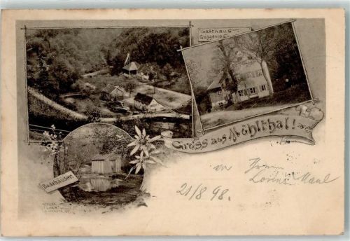 Markt Rettenbach 1898 Gasthaus Guggemos Badehäuser Mühlthal