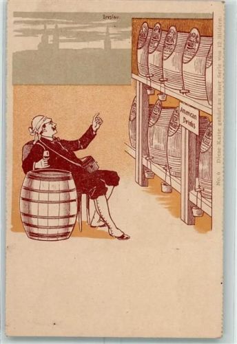 The Continental Bodega Company Nr. 6 AK Alkoholwerbung 1900 Lithographie