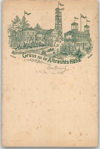 01665 O8251 Leutewitz b Meißen, Sachs - Albrechts-Höhe Aussichtsturm