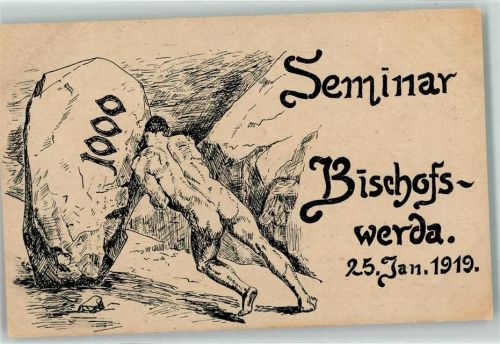 Bischofswerda 1919 1000. Seminar 1919 Sisyphus