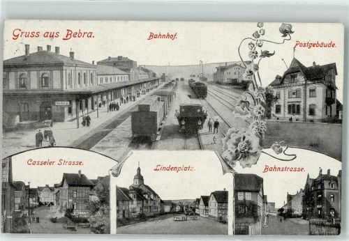 Bebra Bahnhof Postgebäude Casseler Straße Lindenplatz Bahnstraße