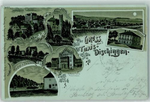 Dischingen 1899 Jagdschloss Duttenstein Schloss Taxis Prinzenbau Buchbrunnen Gasthaus