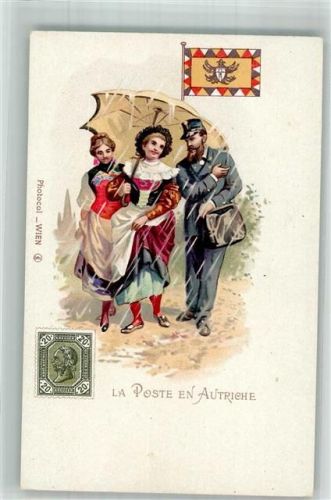1900 Postgeschichte La Poste en Autriche Tracht