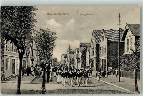 Brunsbüttel 1918 Koogstraße Brunsbüttelhafen Matrosen