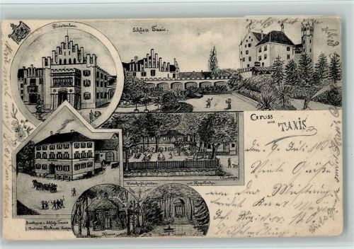 73450 W7925 Taxis 1905 - Fürstenbau, Schloss , Gasthaus AK