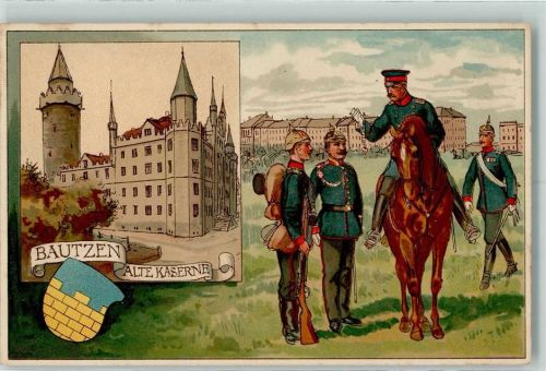 Bautzen Alte Kaserne Soldat zu Pferd 200jähriges Regiments-Jubiläum 4. Infanterie-Regiment Nr. 103