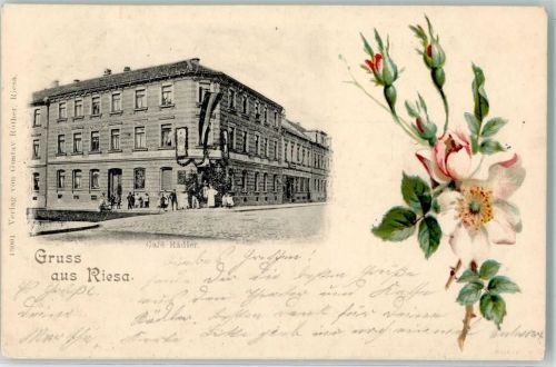 Riesa 1900 Rosenzweig Cafe Rädler