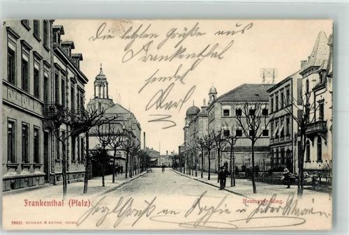 Frankenthal Neumayer-Ring Stempel Restaurant zum Liederkranz Karl-Theodorstraße 9
