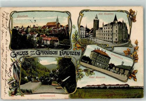 Bautzen 1910 Garnison Bautzen Alte Kaserne Schießstand Arresthaus