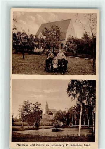 Schönberg Pfarrhaus Kirche Garten Gruppenphoto