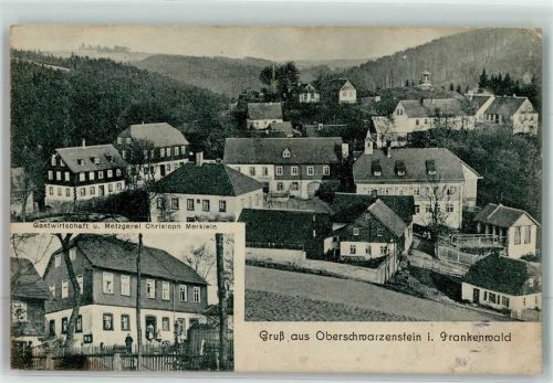 Schwarzenstein Oberschwarzenstein Gasthaus-Metzgerei Merklein