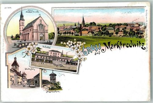 Marktredwitz Neue Kath. Kirche Bahnhof Marktplatz Aussichtsturm