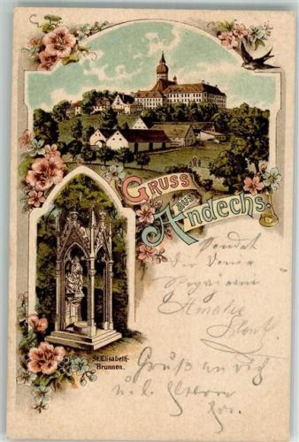Andechs 1898 Kloster Andechs St. Elisabeth-Brunnen