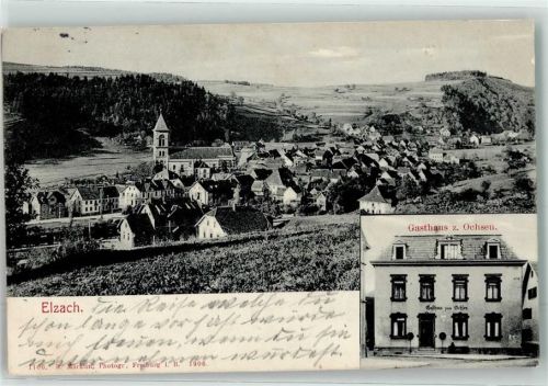 79215 W7807 Elzach 1909 - Gasthaus Zum Ochsen