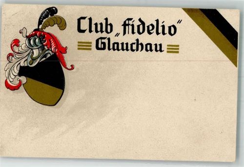 Glauchau 1914 Wappen Club "Fidelio"