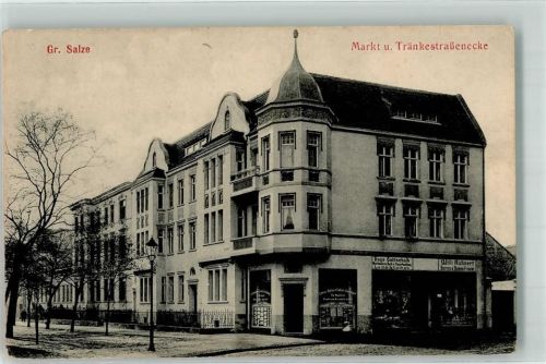 Groß Salze Wieliczka - Markt Tränkestraßenecke Geschäft Hugo Gottschalk Willi Ruhnert