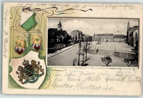 Rabenau Wappen Marktplatz