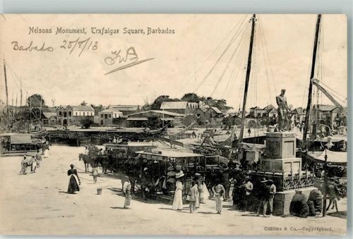Bridgetown 1913 - Nelsons Monument Trafalgar Square