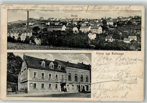 Rabenau 1909 Gasthaus zum Amthof Konzert- & Balletablissement