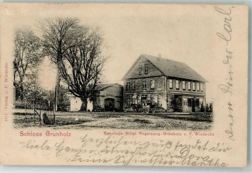 24996 W2396 Grünholz - Schloß Grünholz Bahnhofs-Hotel