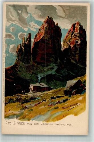 Sesto in Pusteria 1900 Dreizinnenhütte Drei Zinnen Zieher, Ottmar Nr. 2807