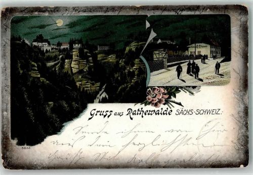 Rathewalde 1899 Mondschein